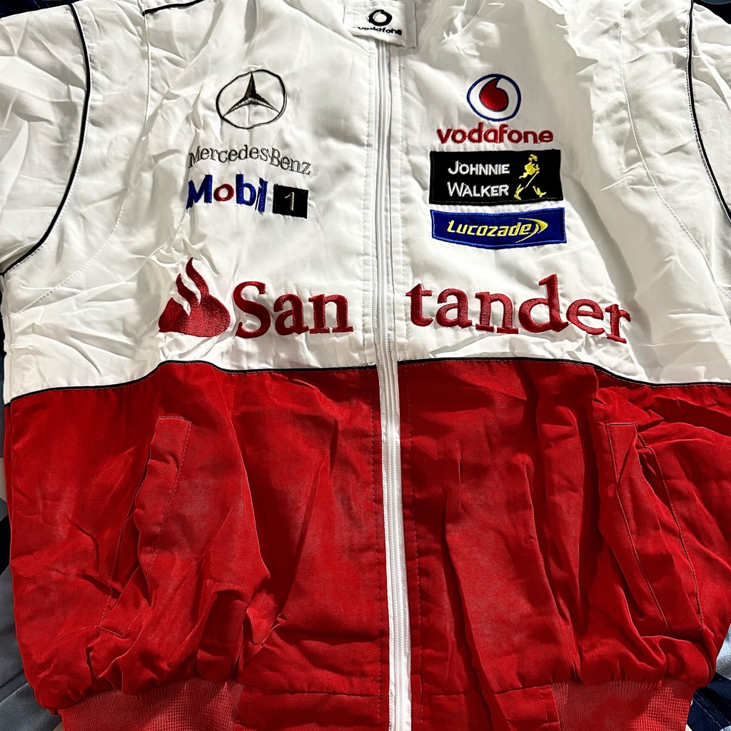 Nascar Red And White Performance Jacket